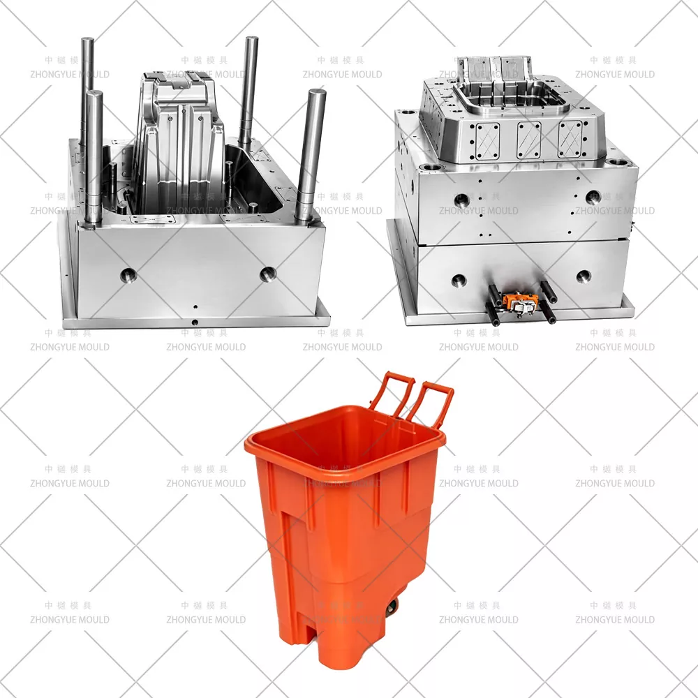 Plastic buiten vuilnisbakvorm