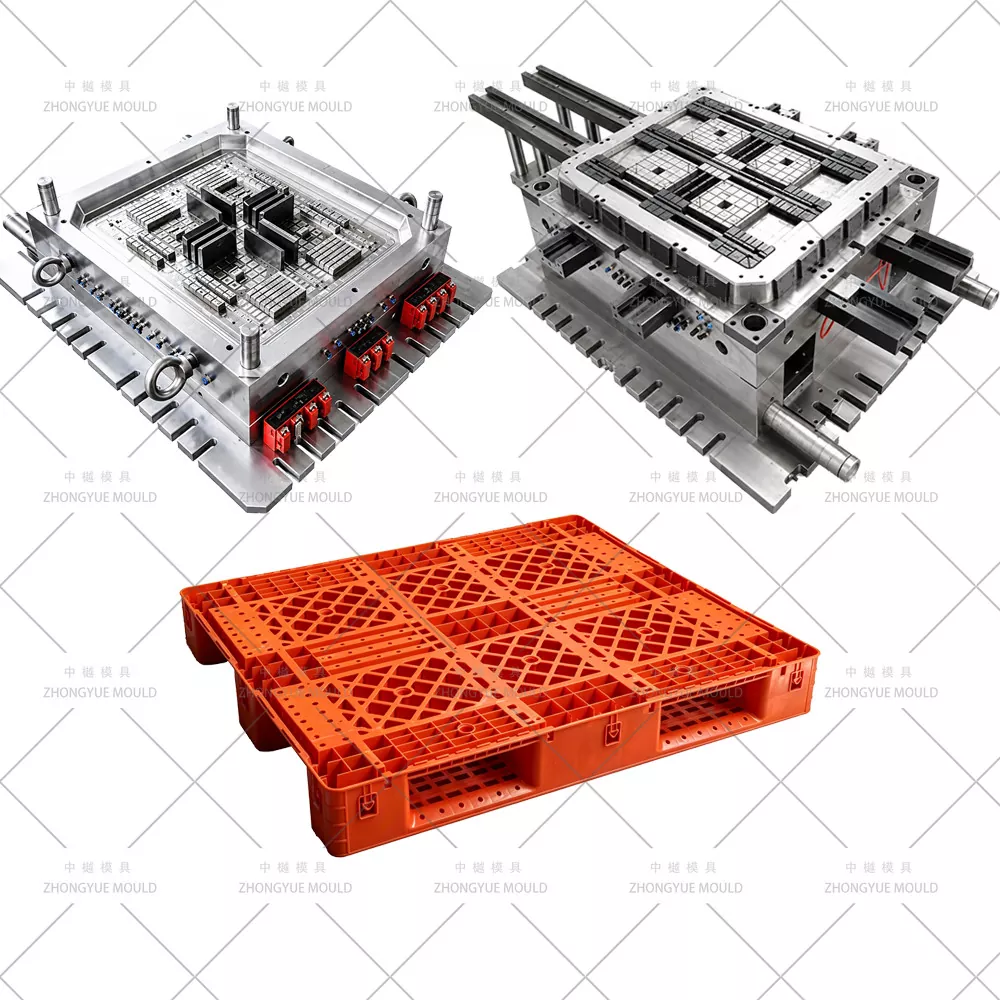 Kunststof enkelzijdige palletvorm