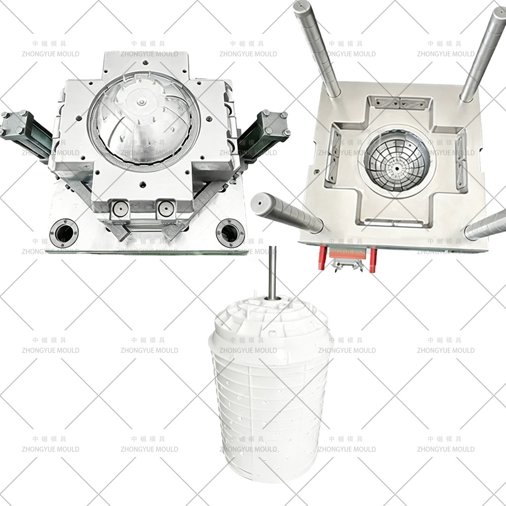 Plastic wasmachine spin vat mal